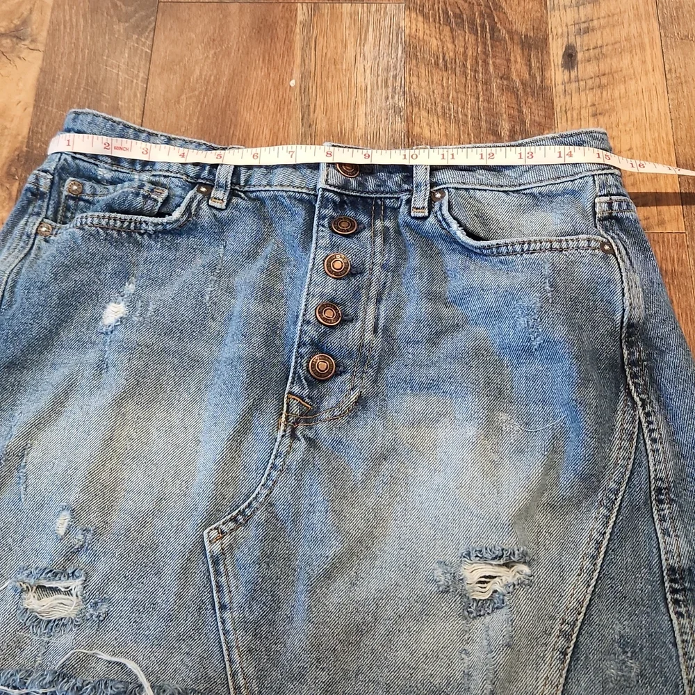 Free people jean skirt - Picture 2 of 8